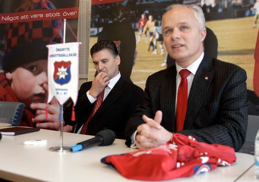 Zoran Lukic, tränare och Anders Lundberg, Ordförande