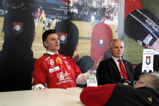 Zoran Lukic, tränare och Anders Lundberg, Ordförande