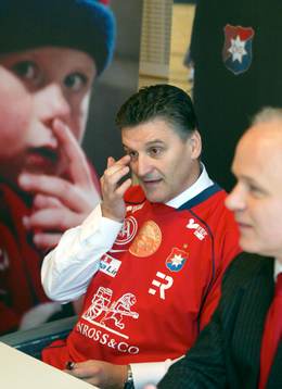 Zoran Lukic, tränare och Anders Lundberg, Ordförande