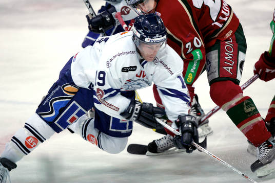 Brendan Morrison, Linköping och Joel Lundqvist, Frölunda