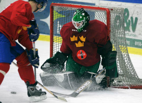 Ishockey, träning, Sverige, U20, junior, landslag,