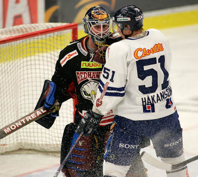 Pasi Nurminen, målvakt, Malmö och Mikael Håkanson,