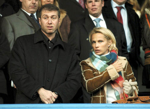 Roman Abramovich, Chelsea, med fru