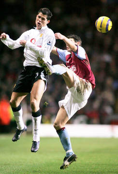 Fotboll, engelsk, premier league, Aston Villa - Manchester