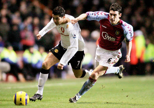 Fotboll, engelsk, premier league, Aston Villa - Manchester