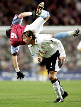 Fotboll, engelsk, premier league, Aston Villa - Manchester