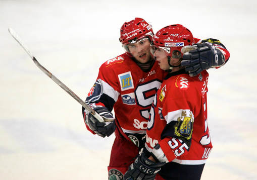 Robert Döme och Jan Huokko, Södertälje, jubel