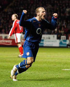Fredrik Ljungberg, Arsenal, jubel