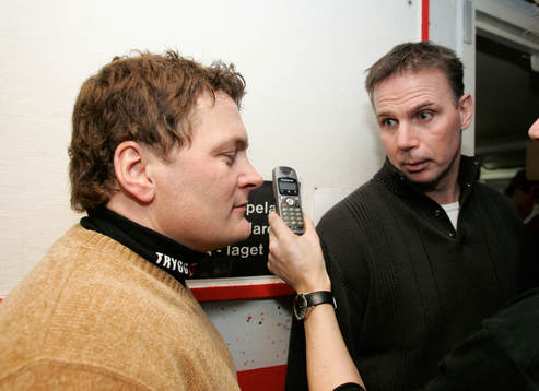 Stephan Lundh, tränare, Frölunda och Mats Lusth,