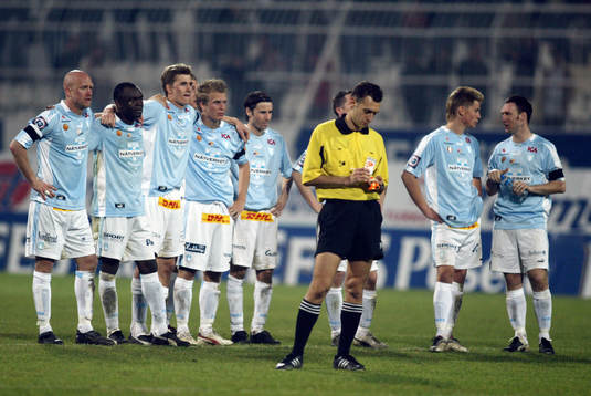 Fotboll, Malmö - Besiktas. Malmö FF spelar Efes Pilsen
