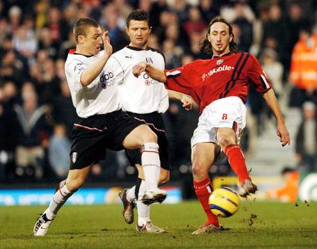 Fulhams Lee Clark mot West Bromwich Albions Jonathan