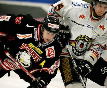 Malmös Brett McLean och Luleås Johan Fransson