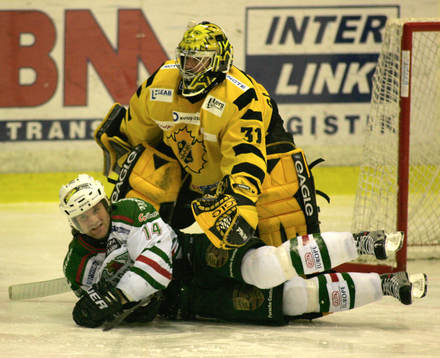 Sean Gauthier, målvakt och Mikael Gath