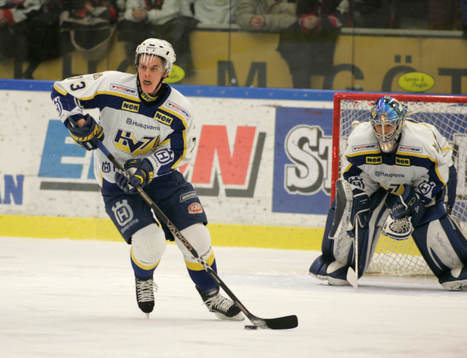 Stefan Pettersson och Stefan Liv, målvakt, Hv 71