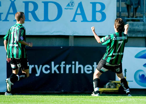 Thomas Heed och Daniel Blomgren jublar