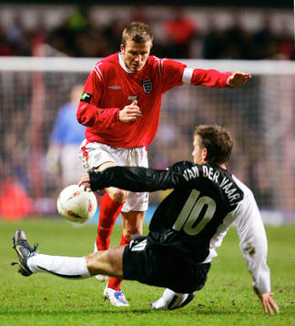Fotboll, England - Holland