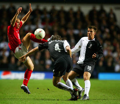 Fotboll, England - Holland