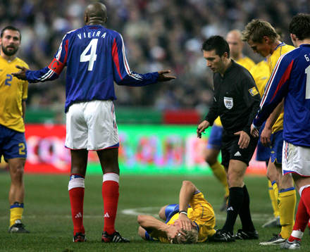 Patrick Vieira, Frankrike och  Marcus Allbäck. Sverige