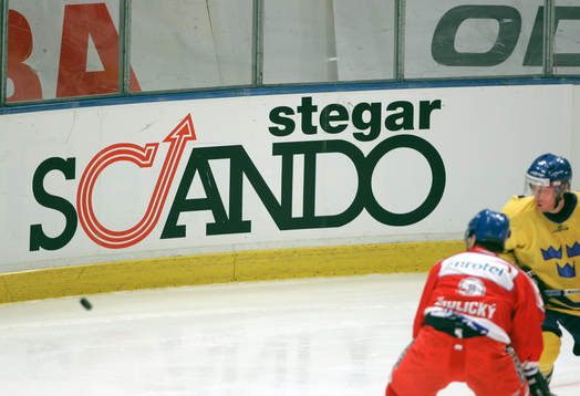 Skylt, reklam, Scando stegar