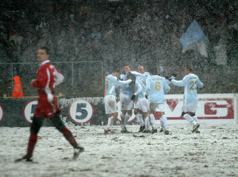 Fotboll, Royal Leauge, Malmö - Brann,  Malmö FF vann med