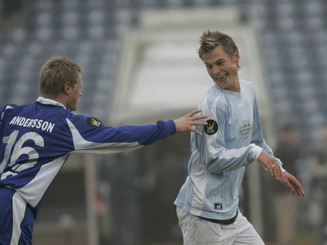 Magnus Andersson, Halmstad och Markus Rosenberg, Malmö