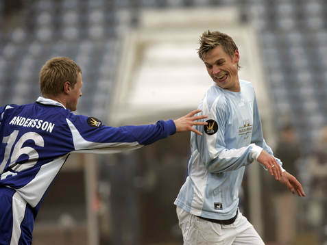 Magnus Andersson, Halmstad och Markus Rosenberg, Malmö