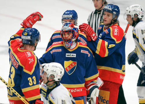 Jose Theodore, målvakt, Djurgården gratuleras