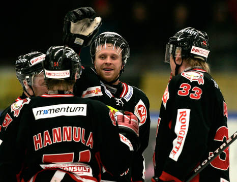 Ishockey, Malmö - Modo,  David Petrasek, Mika Hannula,