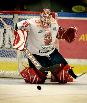 Ishockey, Malmö - Modo,  Tommy Salo (målvakt) Modo