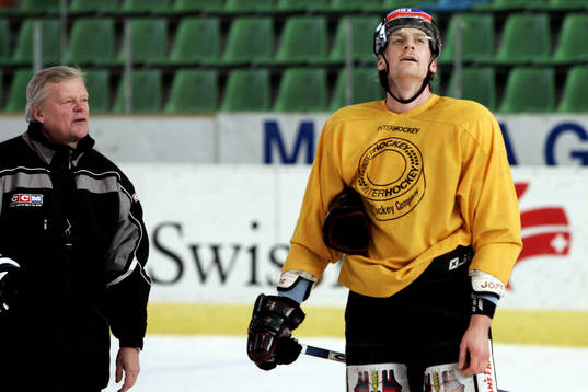 Henrik Tallinder och tränare Alpo Suhonen