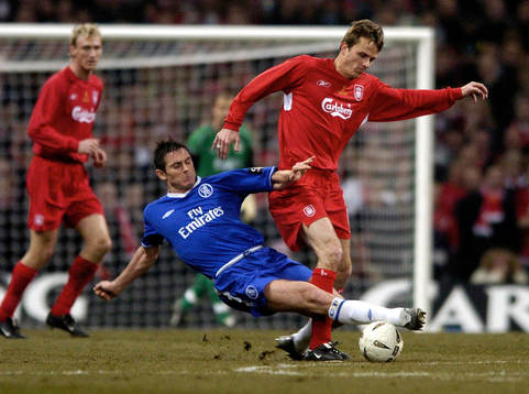 Chelsea's Frank Lampard och Liverpool's Dietmar Hamman