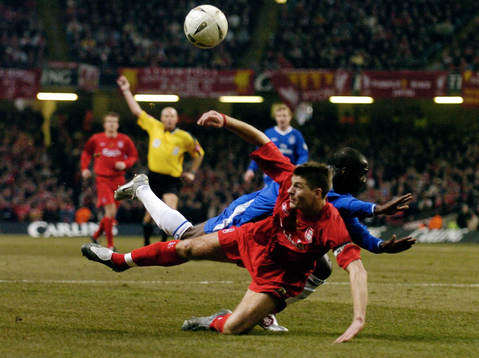 Chelsea's William Gallas och Liverpool's Steven Gerrard