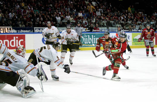 Tomi Kallio, Frölunda gör 2-1 målet bakom Emmanuel