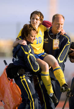 Sverige - Tyskland: Hanna Ljungberg, lårskadad och