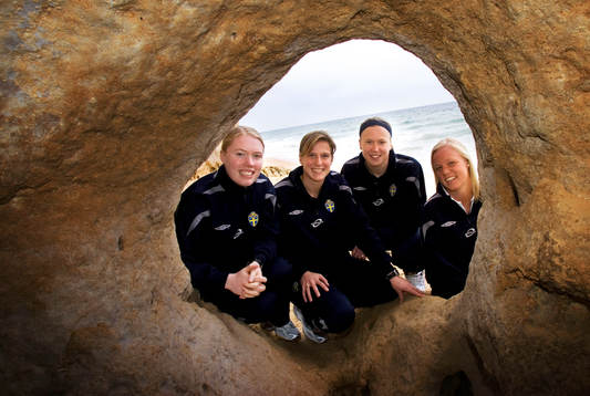 Caroline Seger, Malin Nykvist, Hedvig Lindahl och Sara
