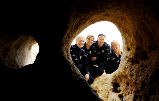 Caroline Seger, Malin Nykvist, Hedvig Lindahl och Sara