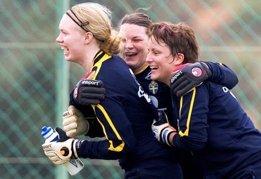 Hedvig Lindahl, Caroline Jönsson och Sofia Lundgren
