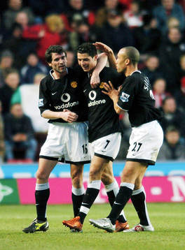 Manchester United's Christiano Ronaldo jubel