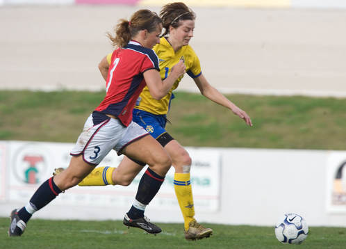 Lotta Schelin och Ane Strangeland