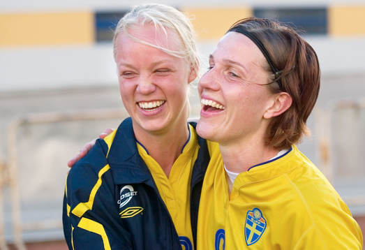 Caroline Seger och Malin Andersson