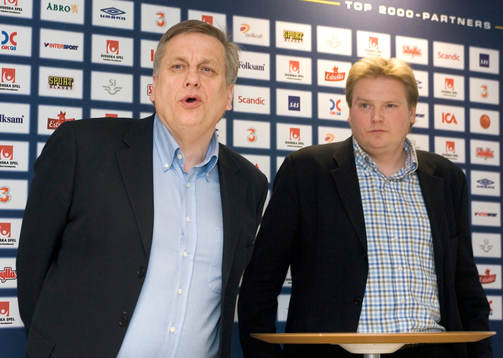 Tommy Söderberg, förbundskapten och Jörgen Lennartsson,