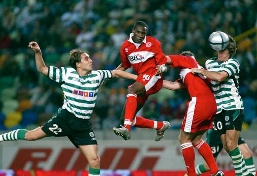 Fotboll, Sporting Lissabon - Middlesbrough, UEFA Cup,