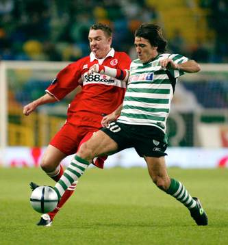 Fotboll, Sporting Lissabon - Middlesbrough, UEFA Cup, Tony