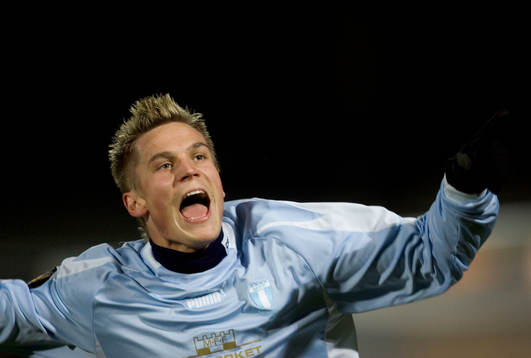 Markus Rosenberg, Malmö gör 1-0, jubel