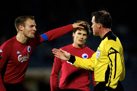Bo Svensson, FC Köpenhamn och Espen Berntsen, domare