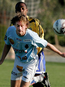 Fotboll, Träningsläger, Gefle - HJK Helsinki.  Patrik