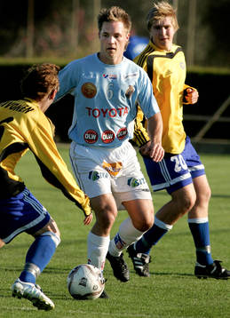 Fotboll, Träningsläger, Gefle - HJK Helsinki.  Anders