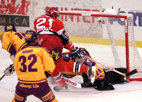 Erik Norbäck, Södertälje och Martin Gerber, målvakt,