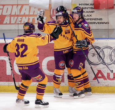 Radek Hamr, Pelle Prestberg och Jonas Högberg, Färjestad,