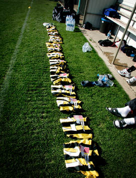 Fotboll, Träningsläger Cypern, Häcken, tröjor,